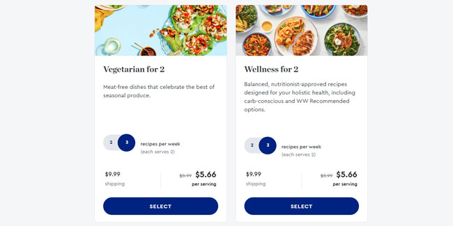 Blue Apron Menu and Pricing