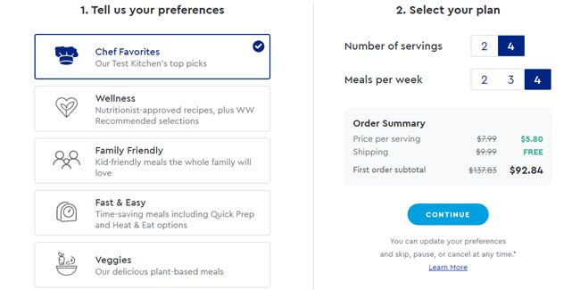 Blue Apron Pricing With Coupon Code