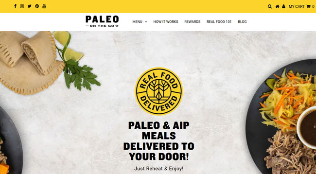 Paleo On The Go Review home page
