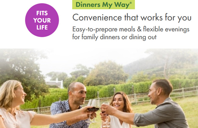 dinners my way nutrisystem