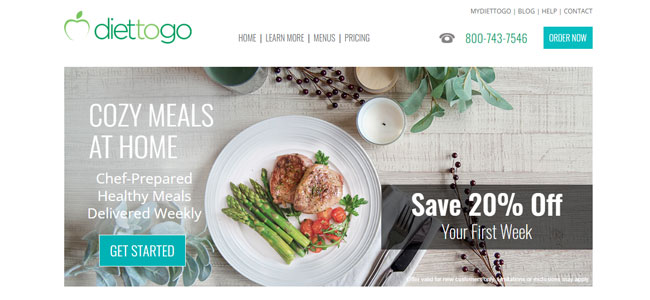 Diet To Go Homepage