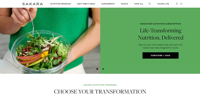 Sakara Review Homepage