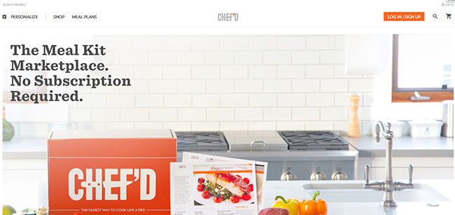 Chef'd Homepage