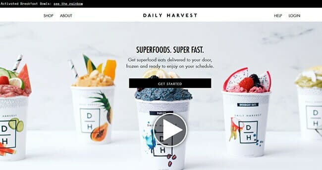 Homepage Daily Harvest