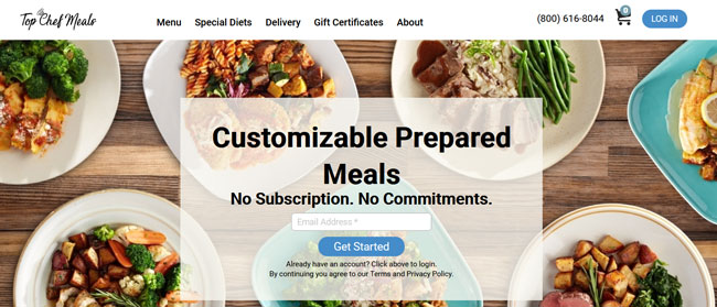 Top Chef Meals Review home page