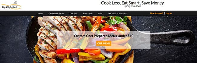 homepage top chef meals