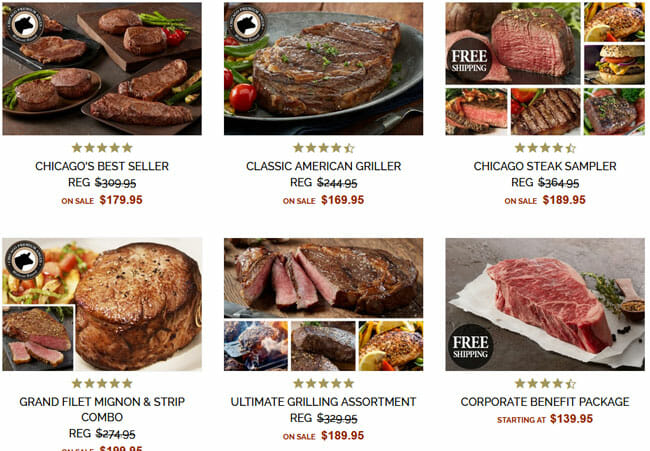 Chicago Steak Company pricing