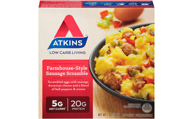 Atkins Meal Delivery farmhouse style sausage scramble