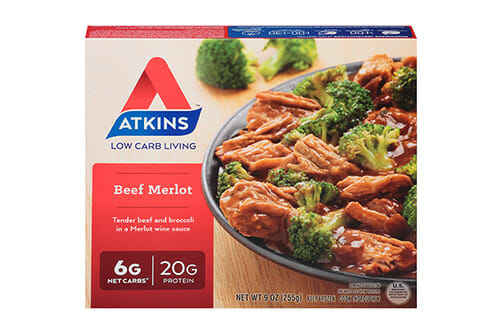 Atkins beef merlot