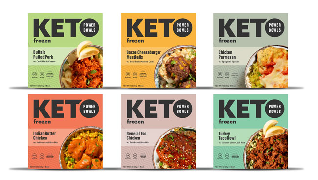 Keto Frozen Power Bowls Packaging