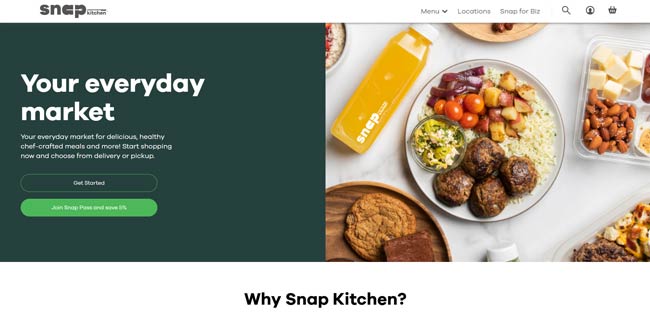 Snap Kitchen Review Homepage