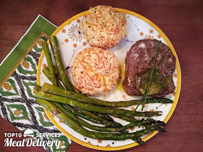 Home Chef Steak with Chimichurri Butter