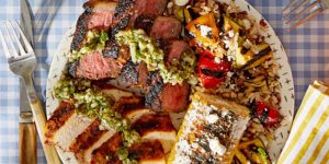 Blue Apron Summer Cookout on plate