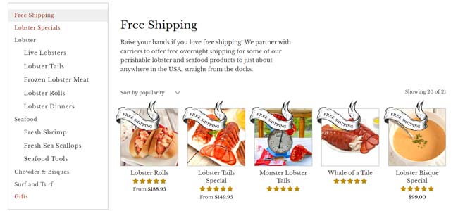 Lobster Anywhere Review Menu Free Shipping