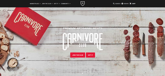 Carnivore Club Homepage