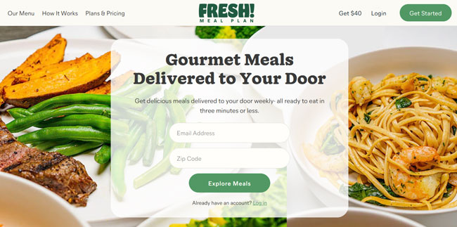 Fresh Meal Plan Review home page