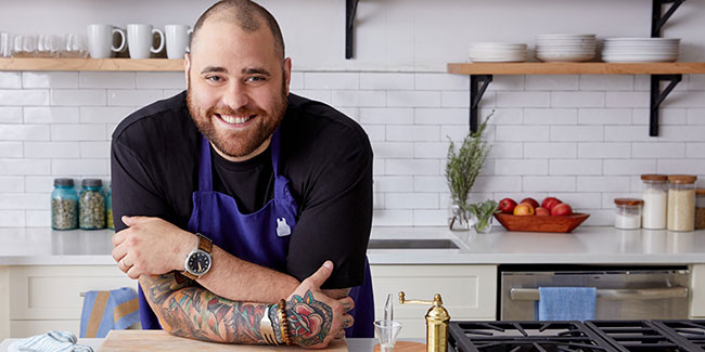 Blue Apron and Christian Petroni in the kitchen