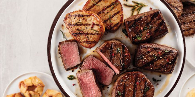 Omaha Steaks Steaks on plate