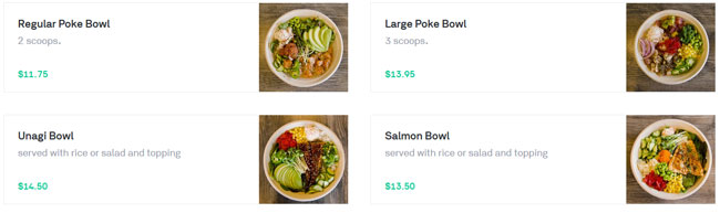 Postmates simple price meals