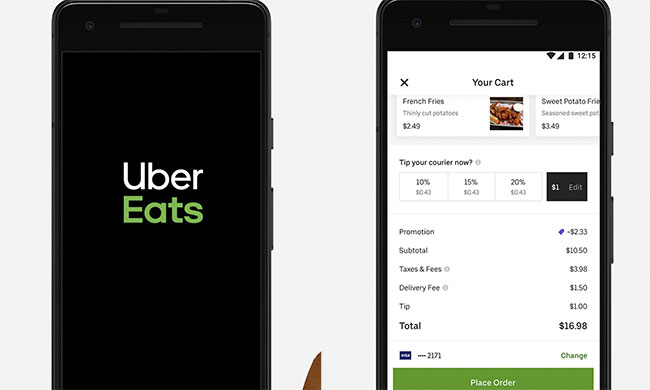 Uber Eats mobile app