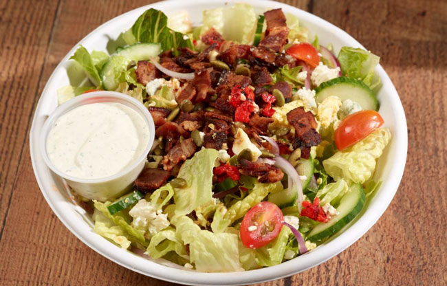 grubhub example salat on plate