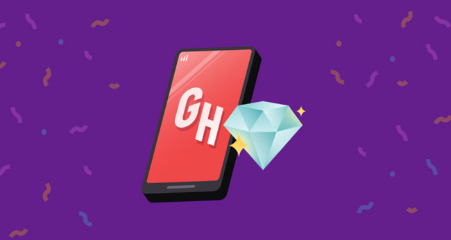 grubhub logo on smartphone illustration