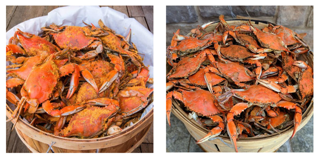 Cameron's-Seafood crabs in the basket