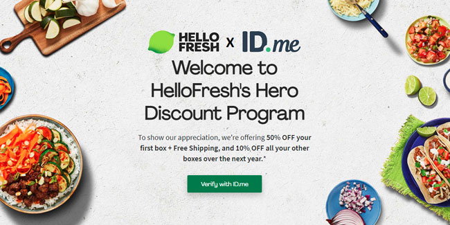 HelloFresh Hero Discount Program