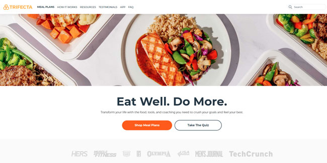 Trifecta Nutrition Meal Delivery Service California