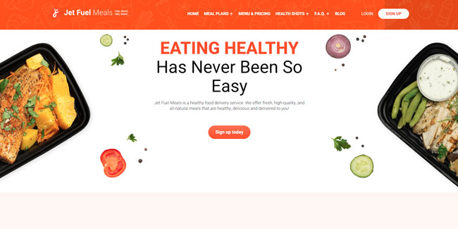 Jet Fuel Meals Homepage