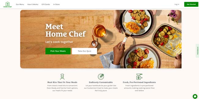 Home Chef Coupon Homepage